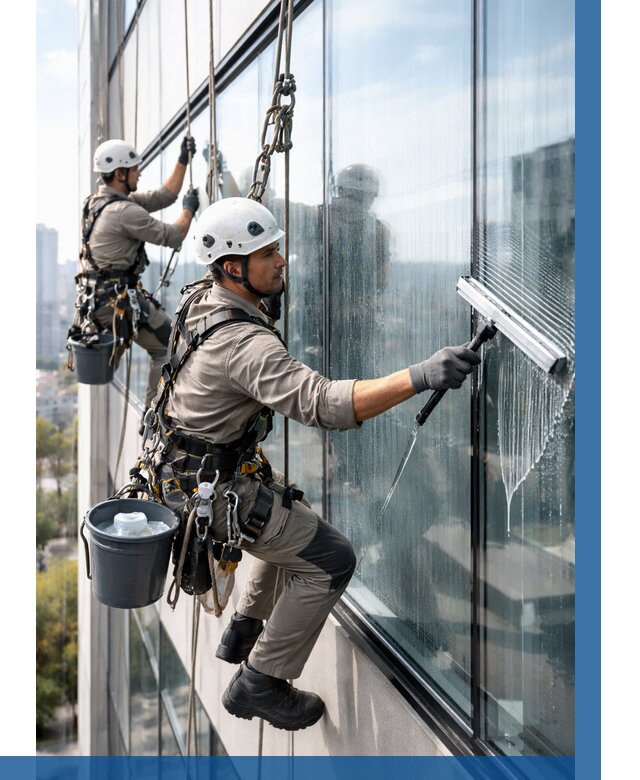 Мойка окон альпинистами в Орехове-Зуеве от 4689 р. | ВЫСОТНИК-Рхв