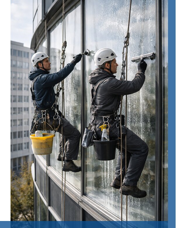 Мойка панорамных окон в Орехове-Зуеве от 365 р. заказать у ВЫСОТНИК-Рхв