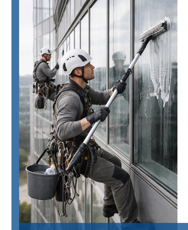 Высотная мойка сплошного остекления с выездом в Орехове-Зуеве