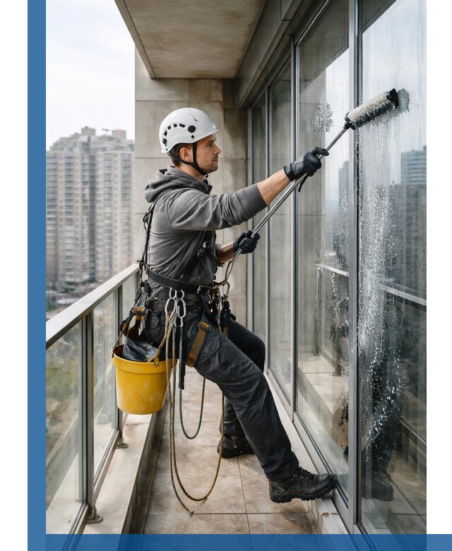 Профессиональная мойка балконного остекления в Орехове-Зуеве