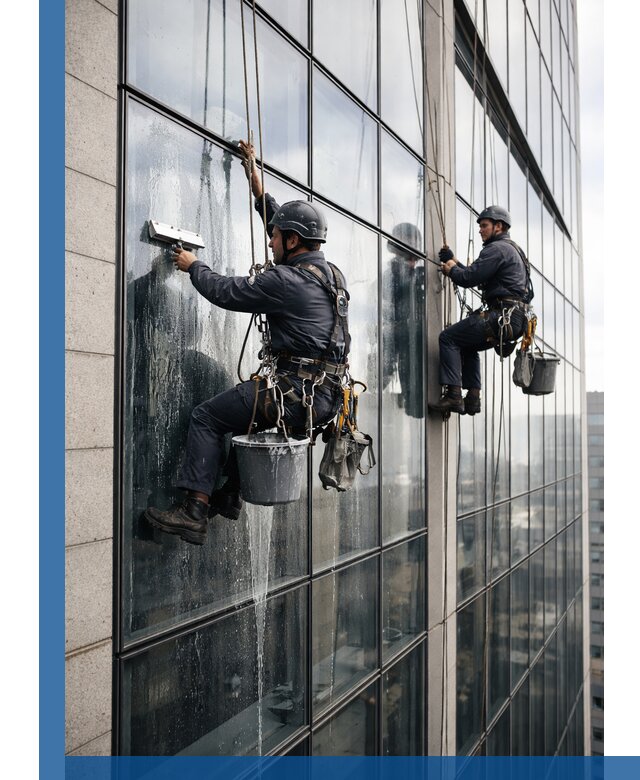 Профессиональная мойка стеклянных фасадов зданий в Орехове-Зуеве