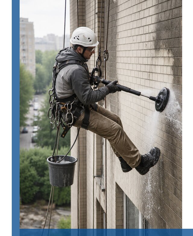 Очистка фасада от копоти в Орехове-Зуеве профессионально и безопасно