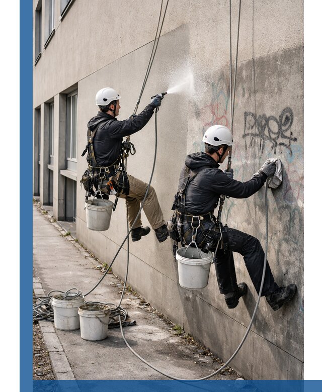 Антиграффити покрытие фасада с защитой от надписей в Орехове-Зуеве