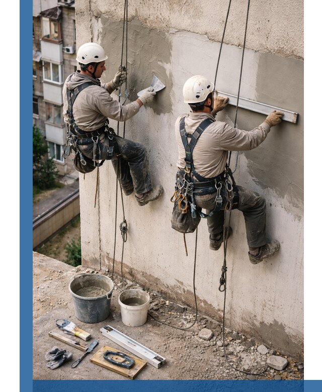 Комплексный ремонт штукатурного фасада с гарантией в Орехове-Зуеве
