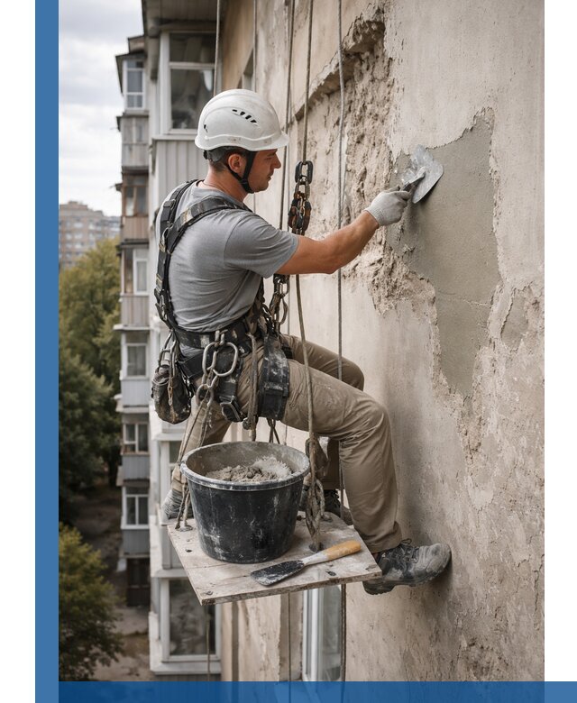 Восстановление фасадной штукатурки в Орехове-Зуеве с гарантией качества