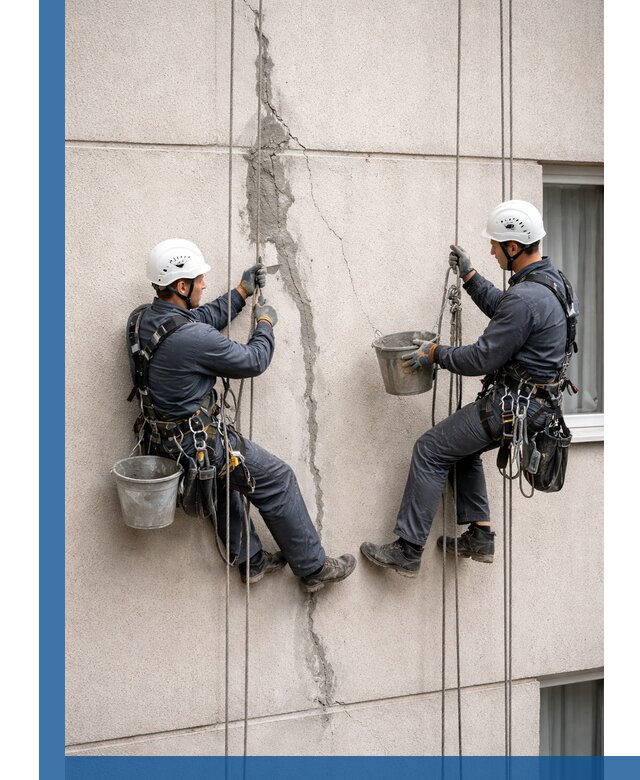 Заделка трещин на фасаде в Орехове-Зуеве с гарантийным ремонтом