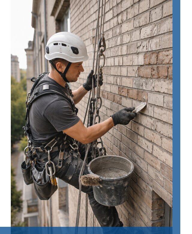 Ремонт кирпичной кладки фасада в Орехове-Зуеве от 1876 р. | ВЫСОТНИК-Рхв