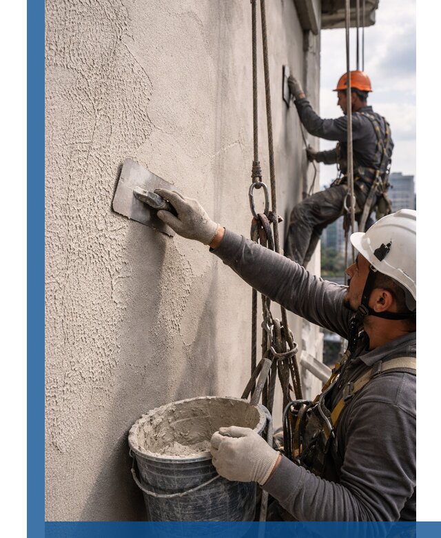 Декоративная штукатурка фасада с утеплением и защитой в Орехове-Зуеве