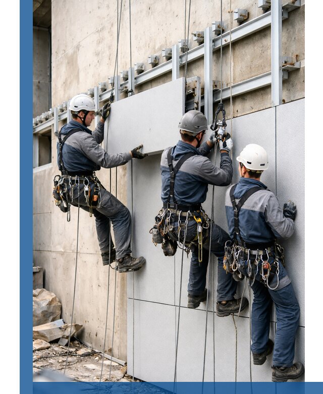 Монтаж вентилируемого фасада в Орехове-Зуеве под ключ с гарантией качества