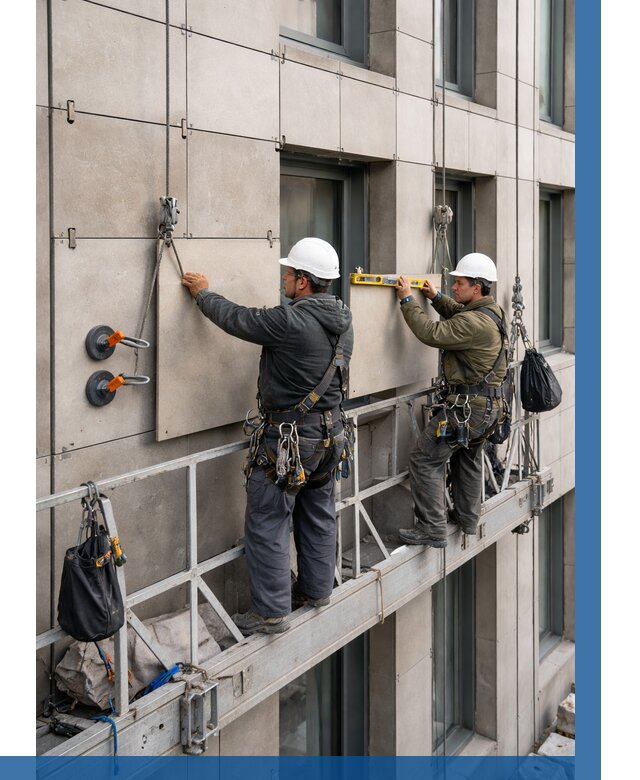 Монтаж керамогранита на фасад в Орехове-Зуеве от 2605 р. | ВЫСОТНИК-Рхв