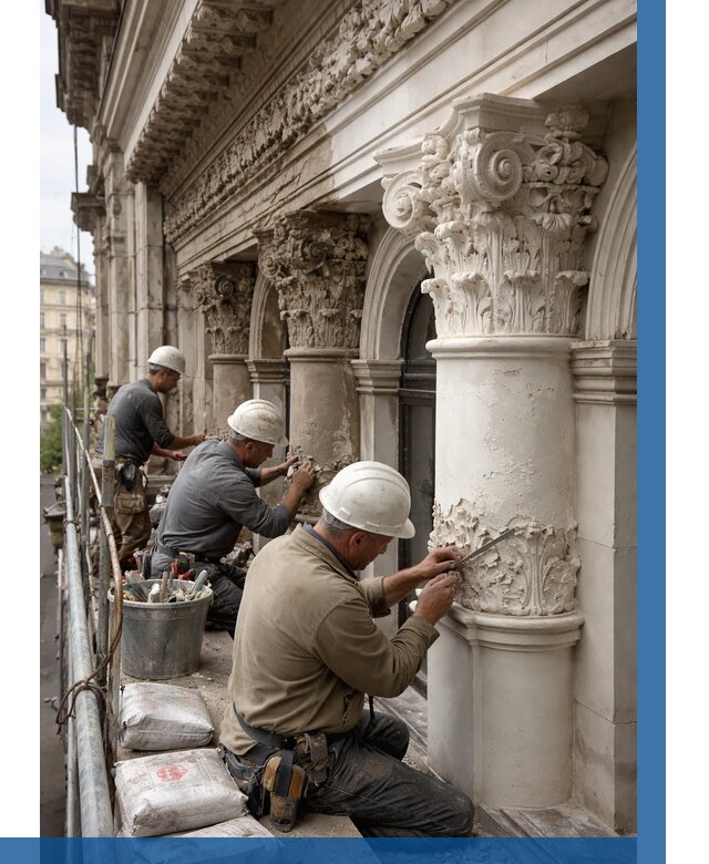 Реставрация фасадной лепнины в Орехове-Зуеве от 2605 р. | ВЫСОТНИК-Рхв