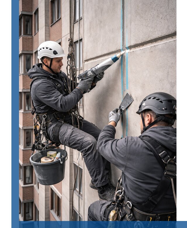 Вторичная герметизация швов фасада и кровли в Орехове-Зуеве