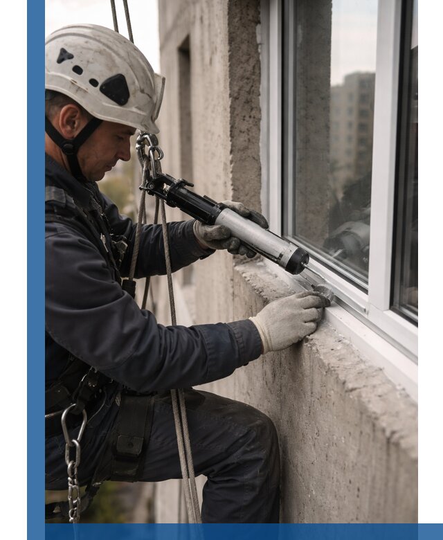 Герметизация оконных швов снаружи в Орехове-Зуеве профессионально