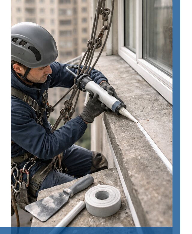 Герметизация балконного козырька в Орехове-Зуеве от 4689 р. | ВЫСОТНИК-Рхв