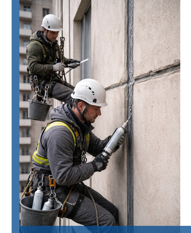 Герметизация деформационных швов фасада в Орехове-Зуеве качественно
