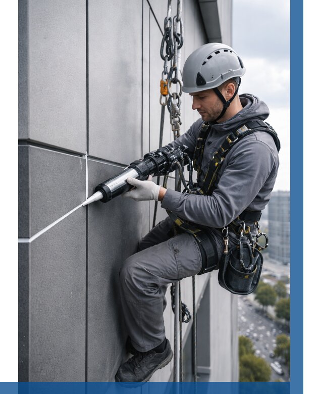 Герметизация стыков фасадных панелей в Орехове-Зуеве от 6773 р.| ВЫСОТНИК-Рхв