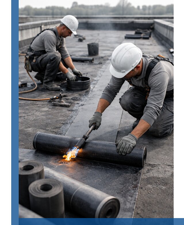 Ремонт рулонной кровли в Орехове-Зуеве герметизация и восстановление