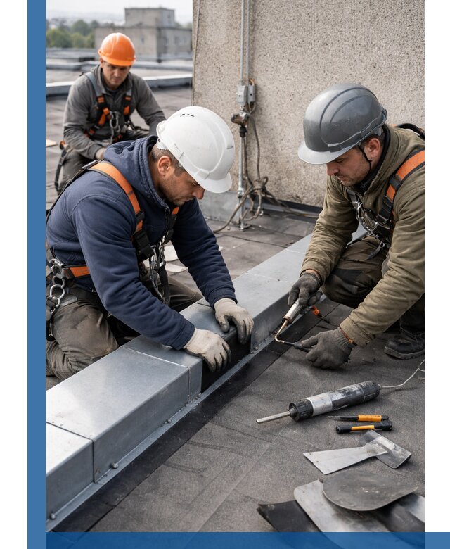 Ремонт кровельных примыканий в Орехове-Зуеве профессионально