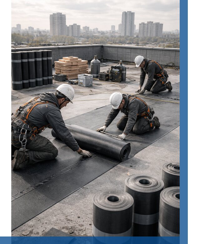 Монтаж мягкой кровли под ключ в Орехове-Зуеве от 469 р. | ВЫСОТНИК-Рхв