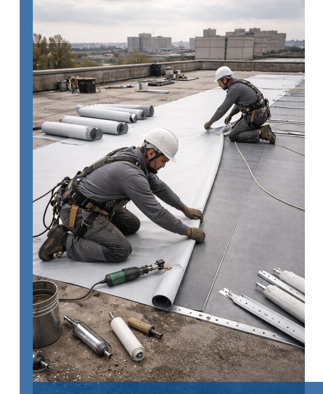 Монтаж мембранной кровли в Орехове-Зуеве для промышленных зданий