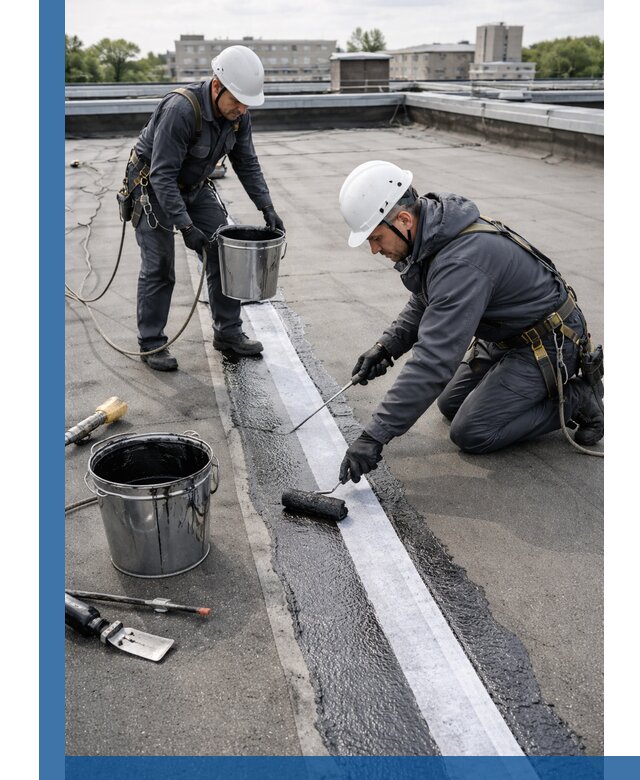 Гидроизоляция кровли мастикой в Орехове-Зуеве надежная защита