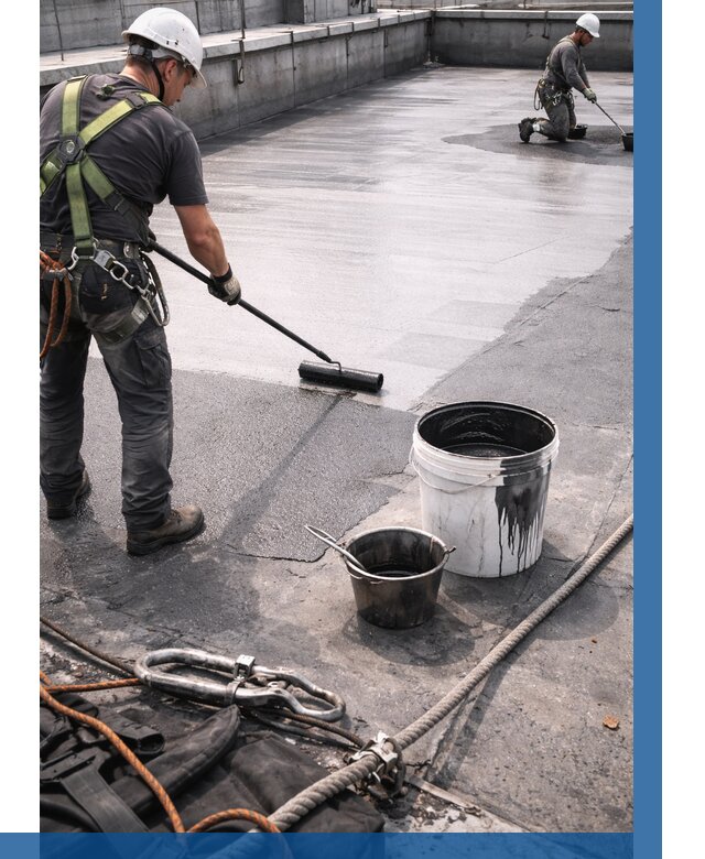 Гидроизоляция кровли жидкой резиной в Орехове-Зуеве от 521 р. | ВЫСОТНИК-Рхв