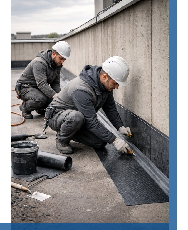 Гидроизоляция примыканий на кровле в Орехове-Зуеве от 938 р. | ВЫСОТНИК-Рхв