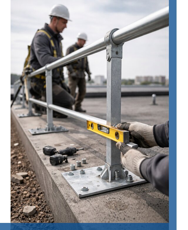 Монтаж кровельного ограждения в Орехове-Зуеве от 1250 р. | ВЫСОТНИК-Рхв