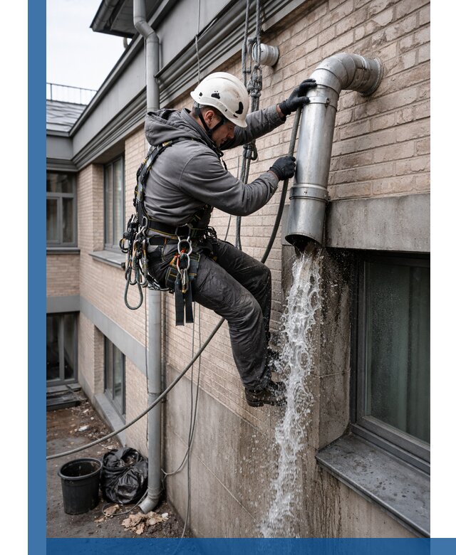 Профессиональная прочистка водосточных труб в Орехове-Зуеве с гарантией