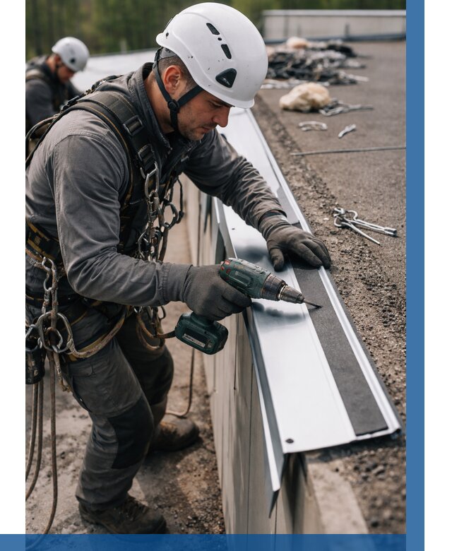 Монтаж капельника на кровле в Орехове-Зуеве от 313 р. | ВЫСОТНИК-Рхв