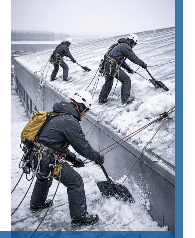 Очистка навесов от снега в Орехове-Зуеве от 4689 р. | ВЫСОТНИК-Рхв