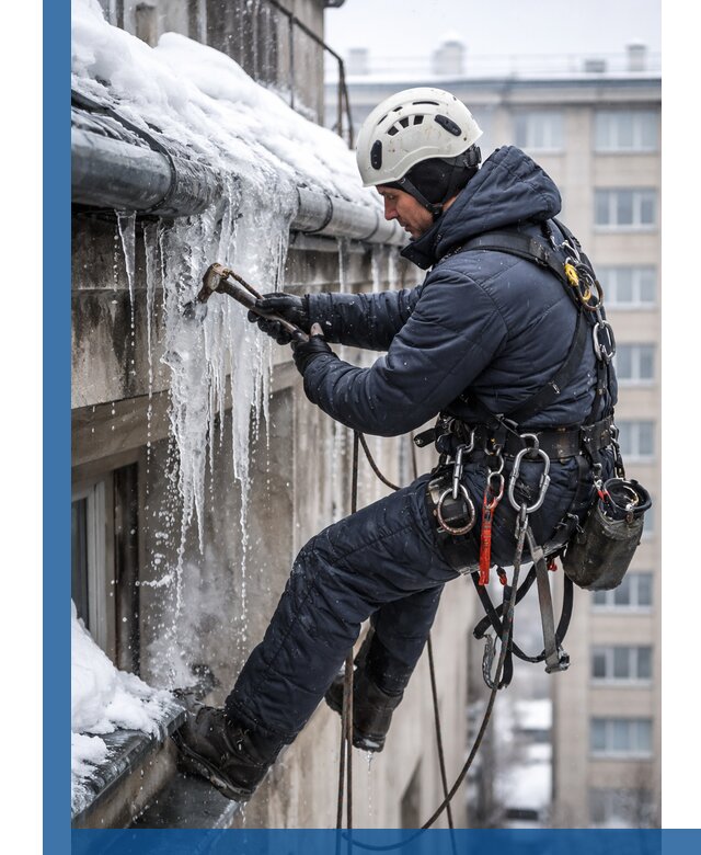 Удаление наледи и чистка водостоков в Орехове-Зуеве оперативно и безопасно