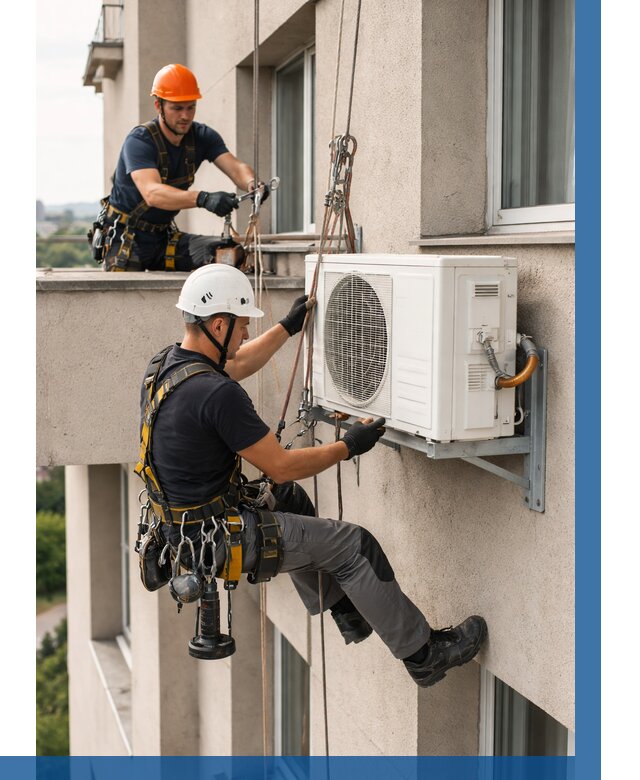 Монтаж внешнего блока кондиционера в Орехове-Зуеве от 6773 р. | ВЫСОТНИК-Рхв