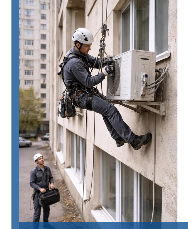 Демонтаж внешнего блока кондиционера в Орехове-Зуеве профессионально