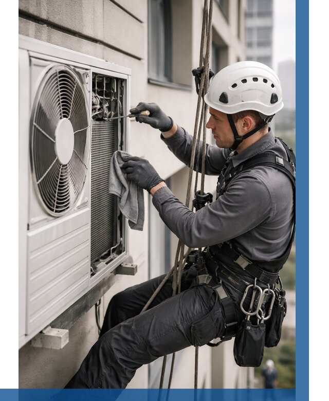 Обслуживание внешнего блока кондиционера в Орехове-Зуеве от 2813 р.ВЫСОТНИК-Рхв