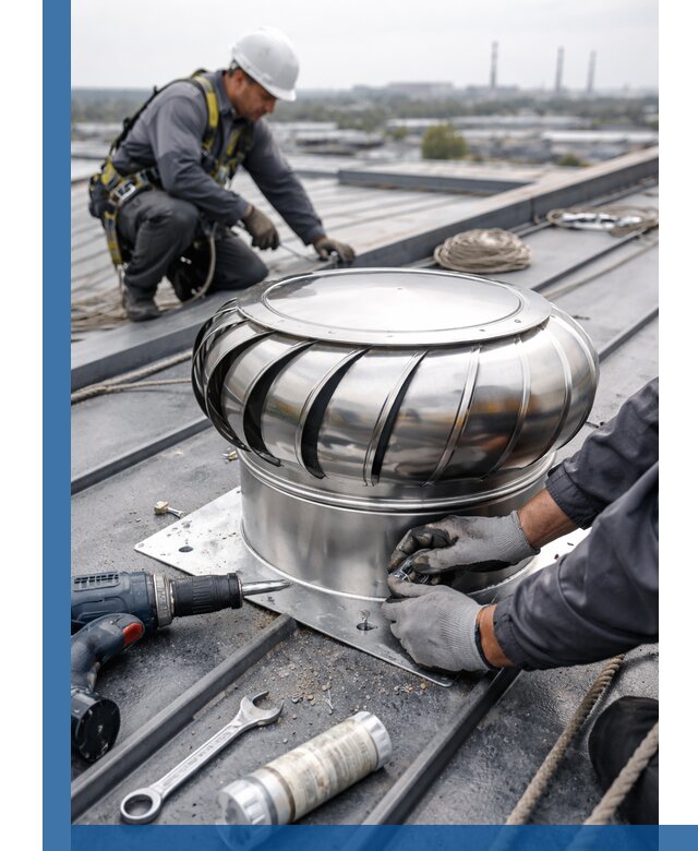 Установка дефлекторов на кровле в Орехове-Зуеве профессионально