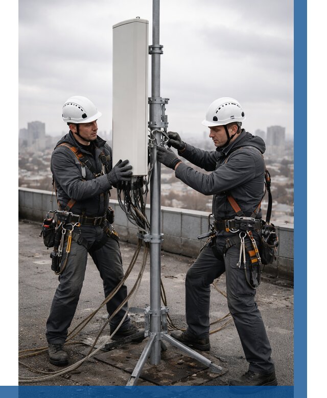 Монтаж антенн связи на крыше в Орехове-Зуеве от 8857 р. | ВЫСОТНИК-Рхв