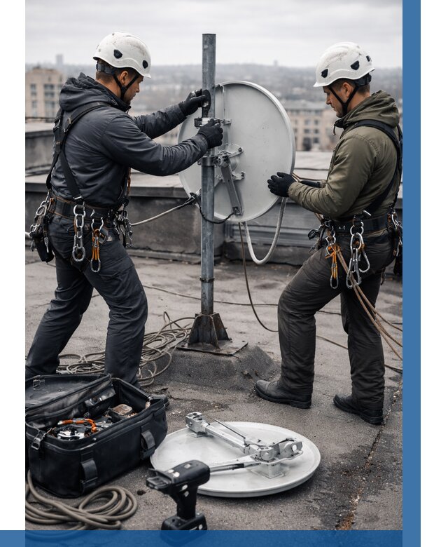 Демонтаж антенн на крыше в Орехове-Зуеве от 4689 р. | ВЫСОТНИК-Рхв