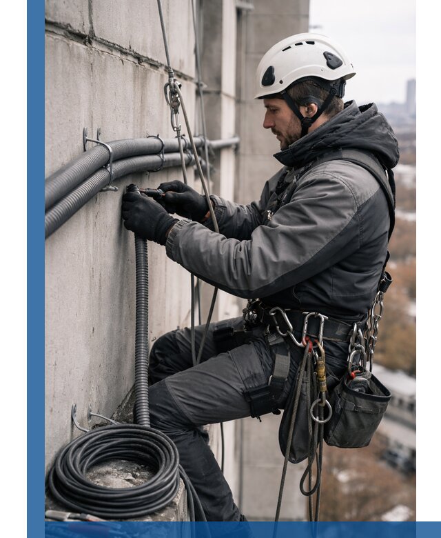 Профессиональный монтаж гофры для кабеля в Орехове-Зуеве с гарантией