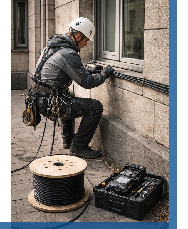 Прокладка оптоволоконного кабеля в Орехове-Зуеве от 834 р. | ВЫСОТНИК-Рхв