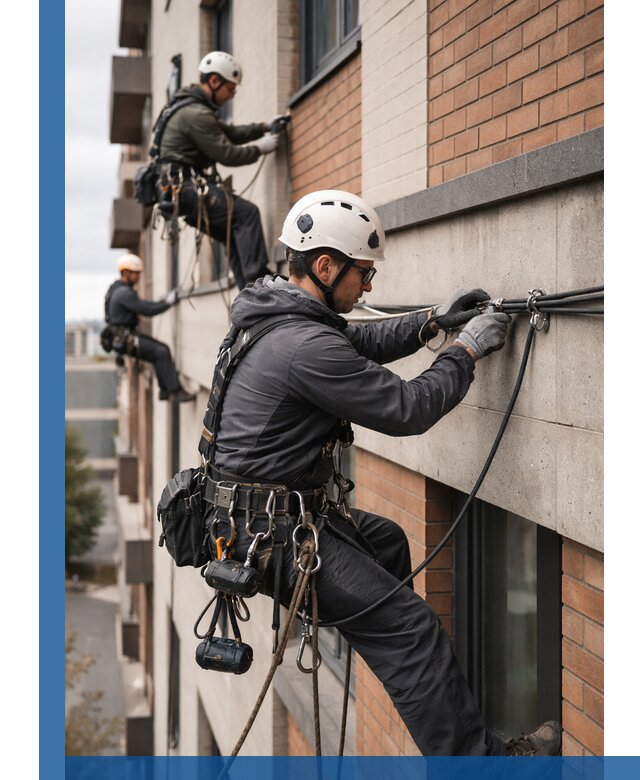 Крепление кабеля на фасаде монтаж и крепеж в Орехове-Зуеве