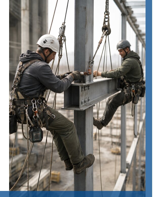 Монтаж металлоконструкций на высоте в Орехове-Зуеве от 3647 р. | ВЫСОТНИК-Рхв