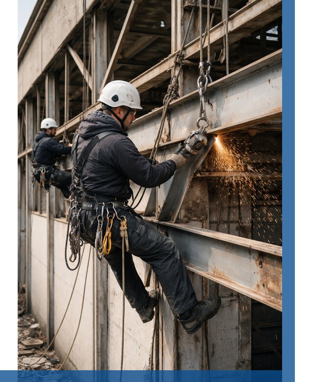 Демонтаж металлоконструкций на высоте в Орехове-Зуеве от 6773р. |ВЫСОТНИК-Рхв