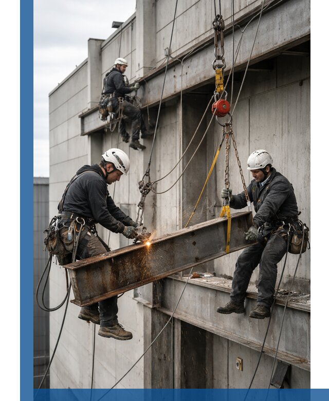 Демонтаж металлоконструкций на высоте в Орехове-Зуеве под ключ