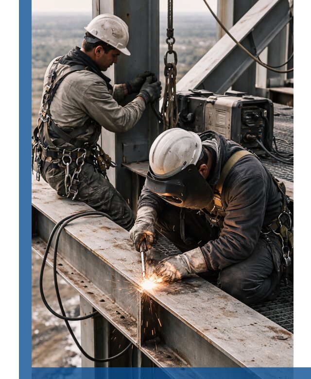 Высотные сварочные работы в Орехове-Зуеве для промышленных объектов