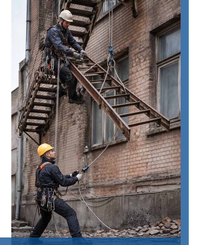 Демонтаж пожарной лестницы в Орехове-Зуеве от 12504 р. | ВЫСОТНИК-Рхв