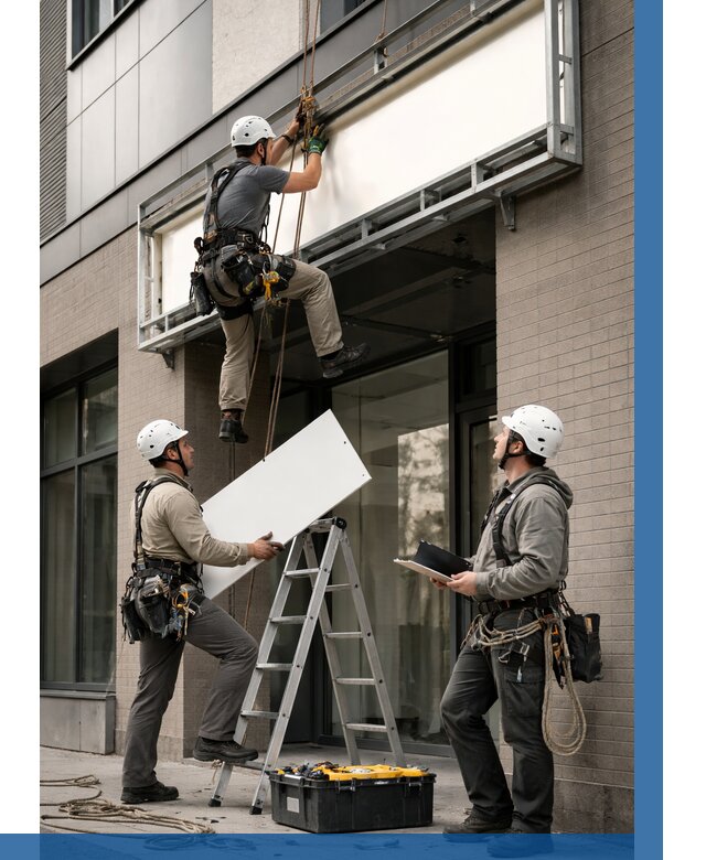 Монтаж светового короба в Орехове-Зуеве от 6773 р. | ВЫСОТНИК-Рхв