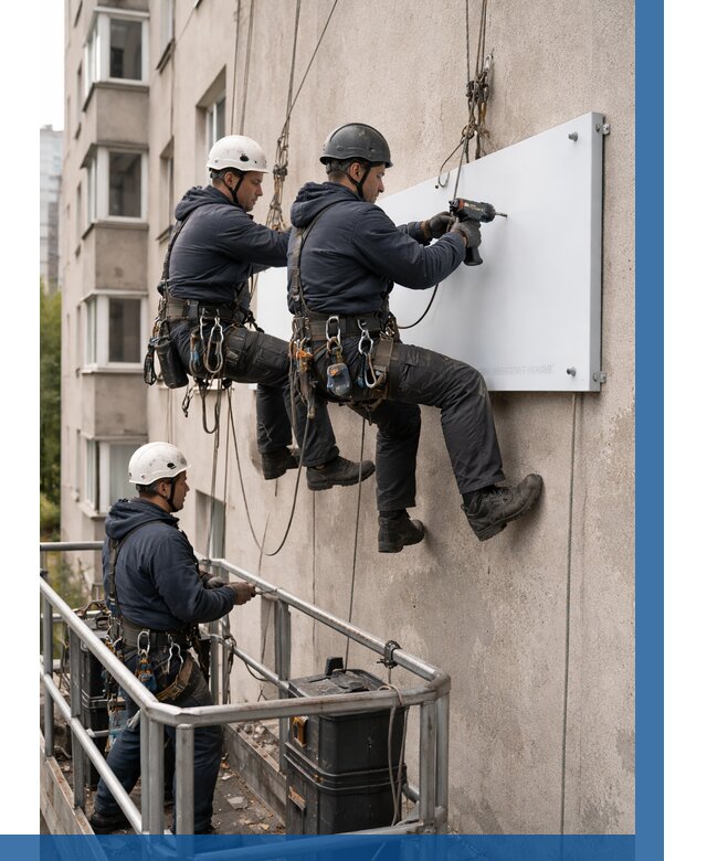 Монтаж табличек и указателей в Орехове-Зуеве от 3647 р. | ВЫСОТНИК-Рхв