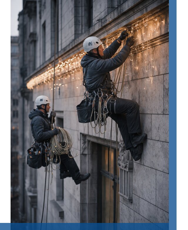 Монтаж новогодней иллюминации в Орехове-Зуеве от 8857 р. | ВЫСОТНИК-Рхв