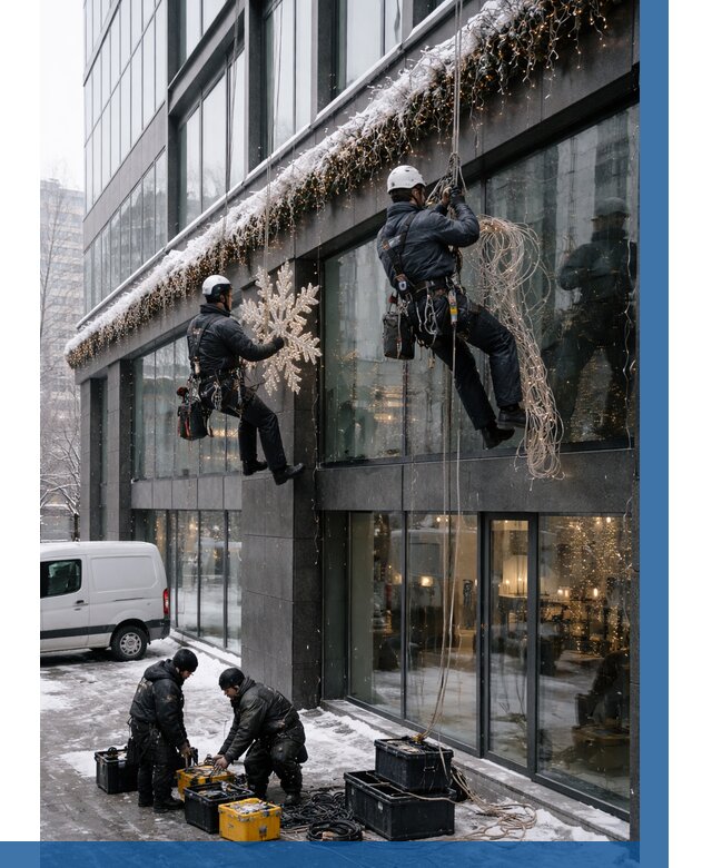 Демонтаж новогоднего оформления в Орехове-Зуеве от 5731 р. | ВЫСОТНИК-Рхв